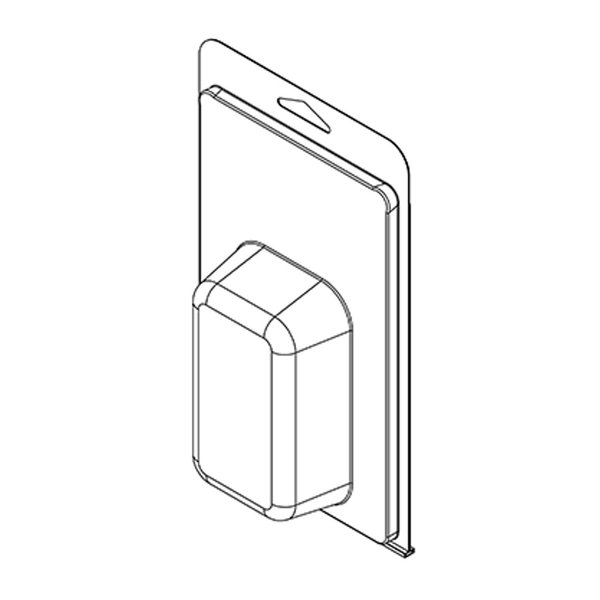 Visipak Thermoform-CLAMSHELL-#412-8.250-4.938-4.000-2.250-1.375-0.020-CLEAR, 300PK 412TF